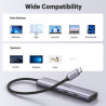 UGREEN 15495 Laptop Dock / Port Replicator USB 3.2 Gen 1 Type-C 100W PD 4K 3840 x 2160 / grey