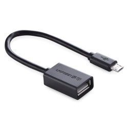 UGREEN 10396 USB 2.0 Cable USB A to Micro-USB B 0.12 m 0.48 Gbit/s / black