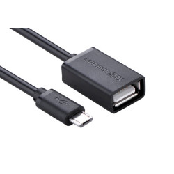 UGREEN 10396 USB 2.0 Cable USB A to Micro-USB B 0.12 m 0.48 Gbit/s / black