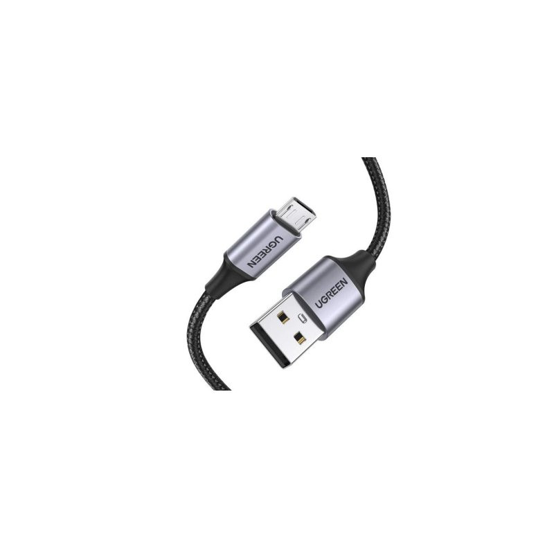 UGREEN 60146 USB Cable USB 2.0 Micro-USB A to USB A 0.48 Gbit/s 1 m / black, grey
