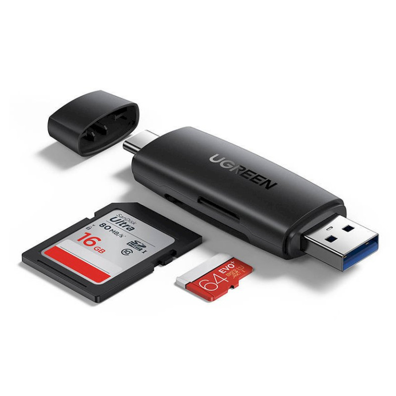UGREEN CM304 Card Reader USB 3.0 Type-A/Type-C / black