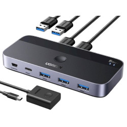 UGREEN 15705 USB 3.0 Sharing Switch 2 In 4 Out USB Type-A 5 Gbit/s