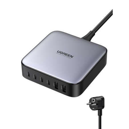 UGREEN 40914 Nexode 200W GaN Desktop USB-C USB-A Charger / black, grey