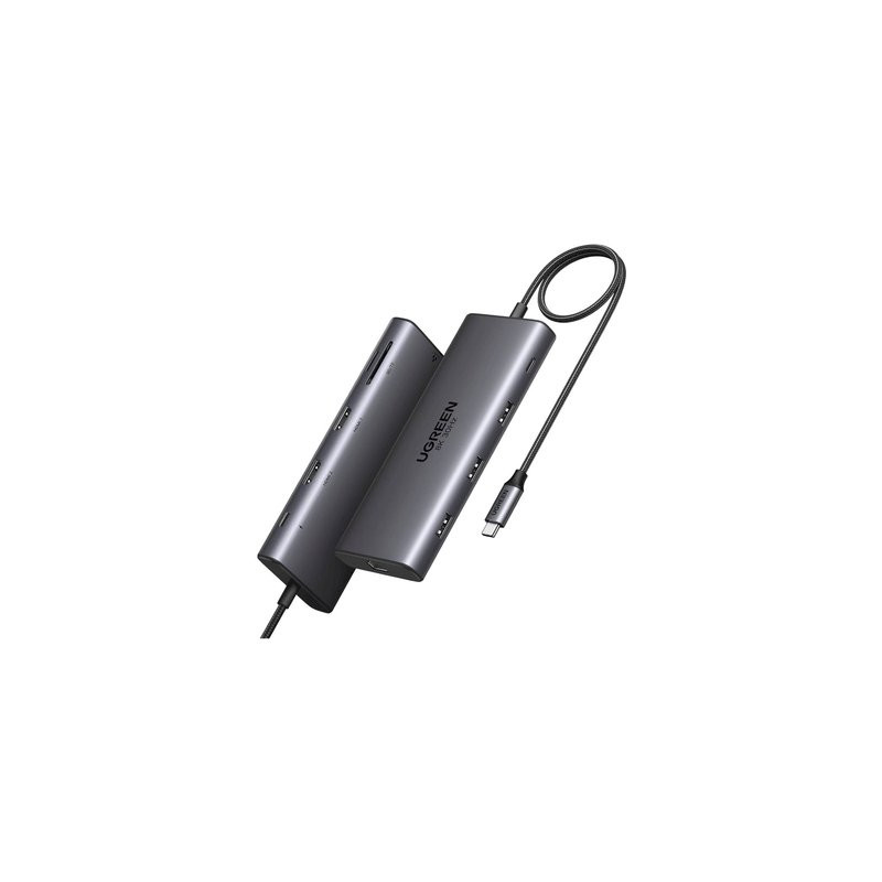 UGREEN 15534 Interface Hub USB Type-C 5000 Mbit/s HDMI / RJ-45 / USB 2.0 / USB 3.0 / USB Type-C / 100 W