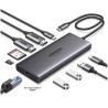 UGREEN 15534 Interface Hub USB Type-C 5000 Mbit/s HDMI / RJ-45 / USB 2.0 / USB 3.0 / USB Type-C / 100 W