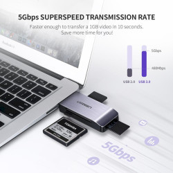 UGREEN 50541 Card Reader USB 3.2 Gen 1 (3.1 Gen 1) Steel