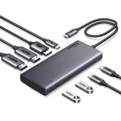 UGREEN 35625 USB-C Interface Hub HDMI / USB 3.2 Gen 1 Type-A / USB 3.2 Gen 1 Type-C / VGA 10000 Mbit/s / grey