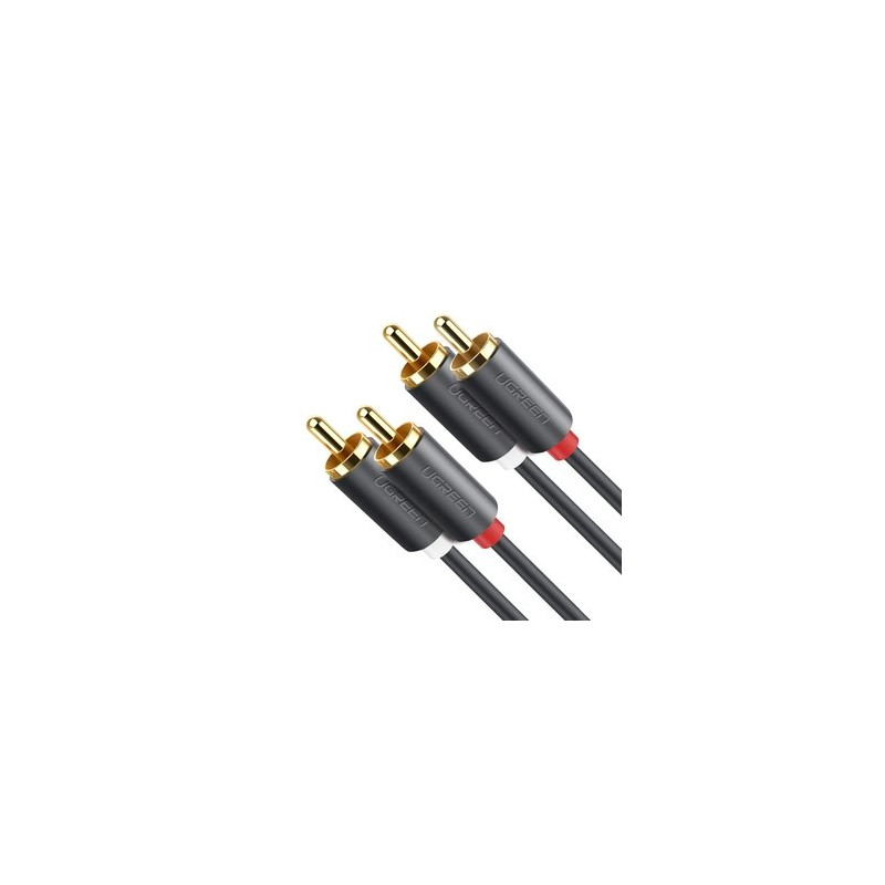 UGREEN 10520 Audio Cable 5 m 2xRCA / black