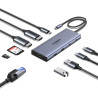 UGREEN 45380 Revodok Pro 10 10-in-1 Laptop Dock / HDMI x2 / USB Power Delivery 100W / grey