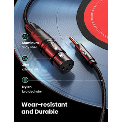 UGREEN 20763 Audio Cable XLR to 3.5mm 1 m / black