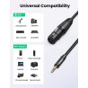 UGREEN 20763 Audio Cable XLR to 3.5mm 1 m / black