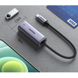 UGREEN CM483 USB-C to RJ45 Network Adapter / grey