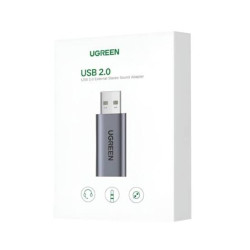UGREEN CM383 External Stereo Sound Adapter USB to 3.5mm