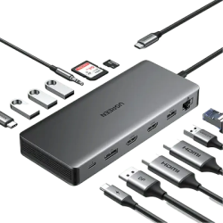 UGREEN 15978 Revodok Pro 313 13-in-1 USB-C Docking Station HDMI / DP / RJ45 / USB-C / USB-A