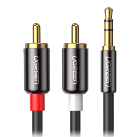 UGREEN UGR510BLK Jack 3.5mm to RCA (Cinch) x2 Cable 2m / black