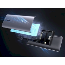 UGREEN CM767 SSD Enclosure M.2 NVMe/SATA USB-C 3.1 2TB / silver