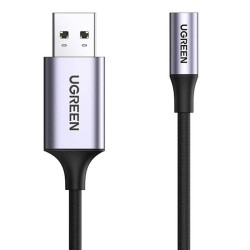 UGREEN CM477 USB to 3.5mm Mini Jack Audio Adapter / grey