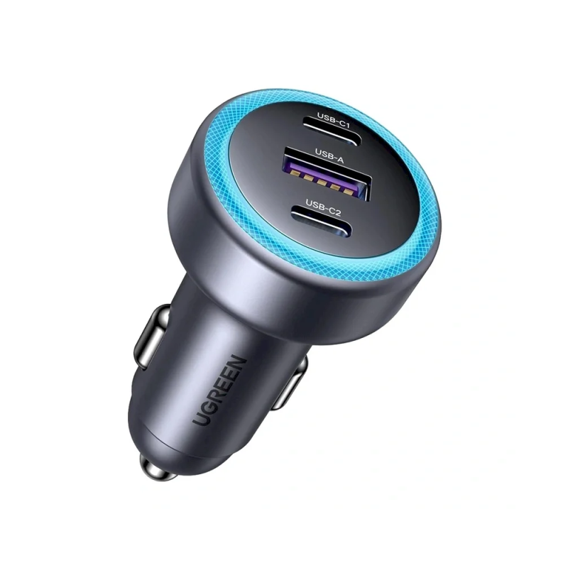 UGREEN EC307 Car Charger USB-A + 2x USB-C 30W