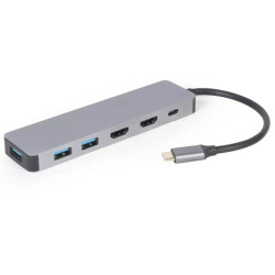 Gembird A-CM-COMBO3-03 USB Type-C 3-in-1 Multi-Port Adapter (Hub + HDMI + PD)