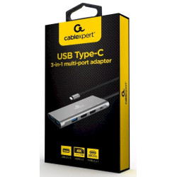 Gembird A-CM-COMBO3-03 USB Type-C 3-in-1 Multi-Port Adapter (Hub + HDMI + PD)