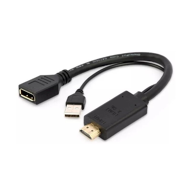 Gembird A-HDMIM-DPF-01 Active 4K HDMI to DisplayPort Adapter / black