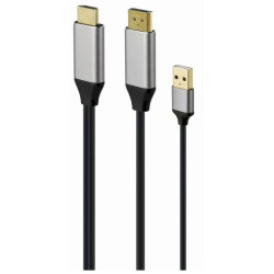 Gembird A-HDMIM-DPM-01 HDMI to DisplayPort Active Adapter Cable 4K 2m / black