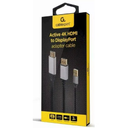 Gembird A-HDMIM-DPM-01 HDMI to DisplayPort Active Adapter Cable 4K 2m / black