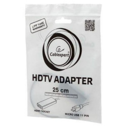 Gembird A-MHL-003 Micro USB Male to HDMI Female Adapter 16cm Full HD