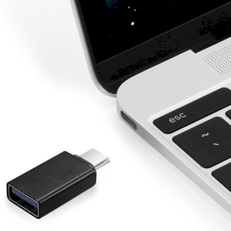 Gembird A-USB2-CMAF-01 USB 2.0 Adapter USB-C Male to USB-A Female / black