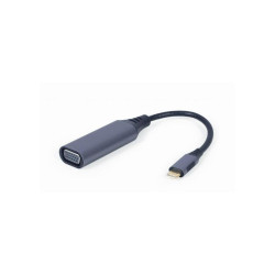 Gembird A-USB3C-VGA-01 USB Type-C to VGA Adapter / space grey