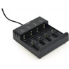 Gembird BC-USB-02 USB Battery Charger 4-slot Ni-MH + Li-ion Fast Charger