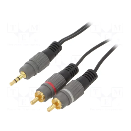 Gembird CCA-352-1.5M 3.5 mm stereo to 2xRCA cable 1.5 m
