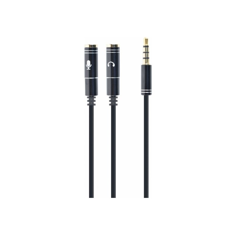 Gembird CCA-417M 3.5 mm Audio + Microphone Adapter / metal