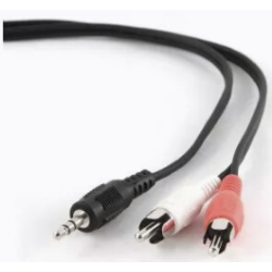 Gembird CCA-458-2.5M Audio Cable 3.5mm Jack to 2x RCA 2.5m