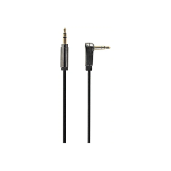 Gembird CCAPB-444L-1M Right angle 3.5 mm stereo audio cable 1m / black