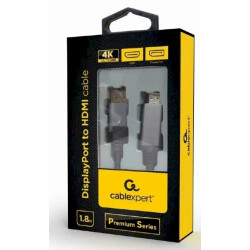 Gembird CC-DP-HDMI-4K-6 DisplayPort to HDMI Cable 1.8m 4K