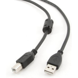 Gembird CCF-USB2-AMBM-15 USB 2.0 Cable USB-A to USB-B 4.5m / black