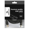 Gembird CCF-USB2-AMBM-15 USB 2.0 Cable USB-A to USB-B 4.5m / black