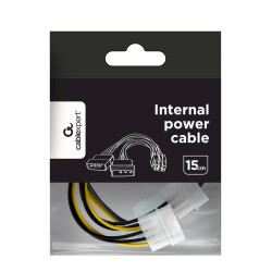 Gembird CC-PSU-6 Internal Power Adapter Cable for PCI Express 6-pin to Molex x2