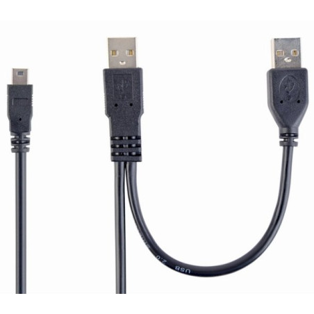Gembird CCP-USB22-AM5P-3 USB 2.0 Cable USB A Male to Mini USB Male 0.9m / black