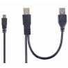 Gembird CCP-USB22-AM5P-3 USB 2.0 Cable USB A Male to Mini USB Male 0.9m / black