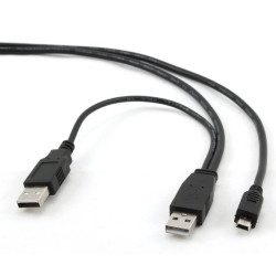 Gembird CCP-USB22-AM5P-3 USB 2.0 Cable USB A Male to Mini USB Male 0.9m / black