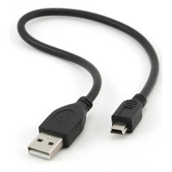 Gembird CCP-USB2-AM5P-1 USB 2.0 Cable USB A to Mini USB 0.3m / black