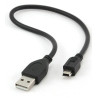 Gembird CCP-USB2-AM5P-1 USB 2.0 Cable USB A to Mini USB 0.3m / black