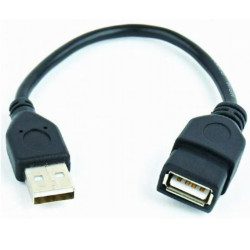Gembird CCP-USB2-AMAF-0.15M USB 2.0 Extension Cable USB Male to USB Female 0.15m / black
