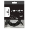 Gembird CCP-USB2-AMAF-15C USB 2.0 Extension Cable 4.5m / black