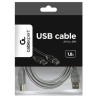 Gembird CCP-USB2-AMBM-6G USB 2.0 A to B Cable 1.8m / grey