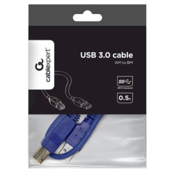Gembird CCP-USB3-AMBM-0.5M USB 3.0 A-B Cable 0.5m / blue
