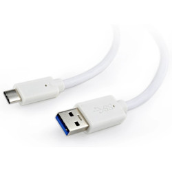 Gembird CCP-USB3-AMCM-1M-W USB-A to USB Type-C Cable 1m / white