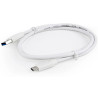 Gembird CCP-USB3-AMCM-1M-W USB-A to USB Type-C Cable 1m / white